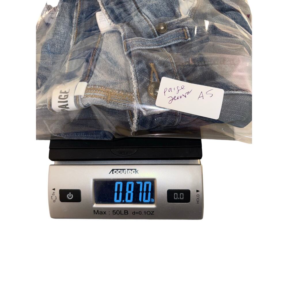 Paige 26 Waist Hoxton Distressed Crop Skinny Legging Jeans Msrp. $219 - Picture 9 of 9